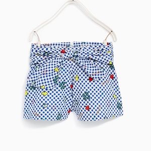Zara girls printed Bermuda shorts